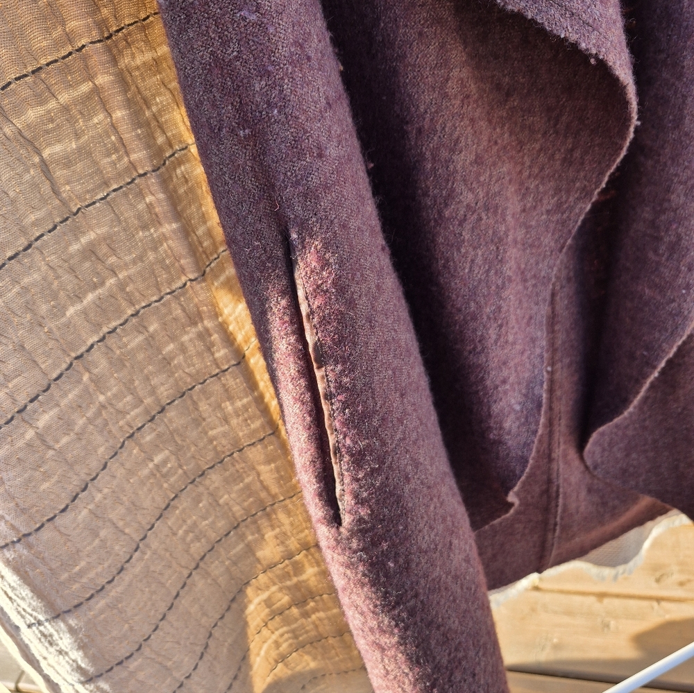 Wool Blend (80%) Vest Wrap By Kenar Size Small - Picture 6 of 8